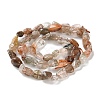 Natural Rutilated Quartz Beads Strands G-P497-01C-19-3