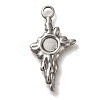 304 Stainless Steel Pendant Cabochon Settings STAS-H223-24AS-1