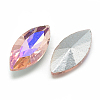Pointed Back Glass Rhinestone Cabochons RGLA-T020-7x15mm-04-2