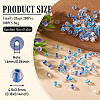 2Bags 200Pcs Transparent Glass Beads GLAA-TA0003-44E-3