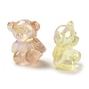 UV Plating Luminous Rainbow Iridescent Acrylic Beads LACR-R001-01A-5