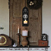 Boho Style Wall Mounted Wood Candle Holder Stand AJEW-WH0378-005-5