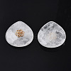 Natural Quartz Crystal Pendant Rhinestone Settings G-N326-133-01-4