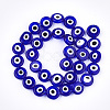 Handmade Evil Eye Lampwork Beads Strands LAMP-S191-02D-03-2