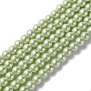 Eco-Friendly Dyed Glass Pearl Beads Strands HY-A008-6mm-RB005-1
