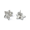 Non-Tarnish 304 Stainless Steel Stud Earring Findings X-STAS-L024-003P-09-2