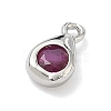 Brass Micro Pave Cubic Zirconia Charms KK-G548-20P-3