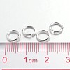 Silver Color Plated Brass Open Jump Rings X-JRC7MM-S-3