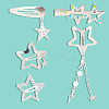10pcs Iron Alloy Snap Hair Clips PHAR-CP0001-25-8
