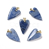 Dyed & Heated Natural Blue Aventurine Pendants G-E570-01G-04-1