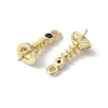 Brass Micro Pave Cubic Zirconia Peg Bails Charms KK-D324-26G-3