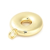 Rack Plating Brass Balloon Letter Pendants KK-C050-01G-O-2