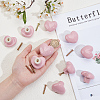 12Pcs Heart Porcelain Drawer Knobs FIND-GO0004-02-3