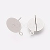 Iron Stud Earring Findings X-IFIN-F150-01P-2