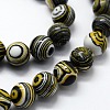 Synthetic Malachite Beads Strands G-I199-32-6mm-B-3