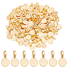 DICOSMETIC 100Pcs Tibetan Style Alloy Glue On Flat Pad Pendant Bails FIND-DC0002-16-1