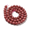 Natural Thulite Beads Strands G-Z044-A02-03-3