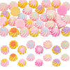 120Pcs Opaque Resin Cabochons RESI-GA0001-46-1