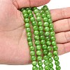 Natural Mashan Jade Round Beads Strands G-D263-6mm-XS17-5
