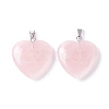 Natural Rose Quartz Pendants X-G-G956-B53-FF-2