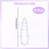 Plastic Beaded Mobile Phone Lanyard Wrist Strap AJEW-WH20010-63B-2