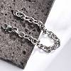 Tarnish Resistant 304 Stainless Steel Cable Chain Bracelets BJEW-I238-09P-3