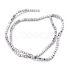 PVD Vacuum Plating Electroplate Non-magnetic Synthetic Hematite Bead Strands X-G-Q467-11A-2