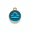 Alloy Enamel Pendants ENAM-S124-01B-05K-2