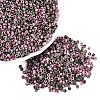 Opaque Picasso Cylinder Glass Beads SEED-Q039-06A-08-1