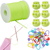 30Pcs Eco-Friendly ABS Plastic Knitting Crochet Locking Stitch Markers Holder IFIN-SC0001-96B-1