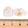 Handmade Gold & Silver Foil Glass Beads FOIL-N030-02H-4