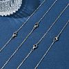 4Pcs 304 Stainless Steel Cable Chain Necklace Making STAS-FS0001-81P-7
