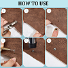 180Pcs Flat Round Baking Paint  Zinc Alloy Snap Rivet Butt Screw FIND-GF0009-30A-6