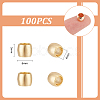 100Pcs Long-Lasting Plated Brass European Beads KK-UN0002-88-3