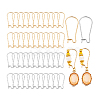 200Pcs 2 Colors 304 Stainless Steel Hoop Earrings STAS-PH0006-64-6