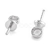 Brass Cup Pearl Peg Bails Pin Pendants KK-H759-31A-S-1