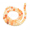 Natural Carnelian Beads Strands X-G-Q462-6mm-45-2