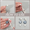 304 Stainless Steel Stud Earring Findings EJEW-SP0001-17C-4
