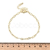 Brass Link Chain Bracelet for Women BJEW-A065-04G-5