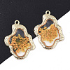 Epoxy Resin Pendants LS-X-RESI-T045-028E-1