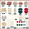 Christmas Theme DIY Fibre & Alloy Enamel Pendant Earring Making Kits DIY-SC0028-32-2