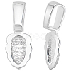 2Pcs 925 Sterling Silver Pinch Bails STER-BBC0007-54-1