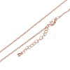 Brass Ball Chain Necklaces X-NJEW-K123-02RG-1