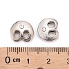 Letter Slider Beads for Watch Band Bracelet Making ALRI-O012-B-NR-3