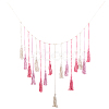 Bohemian Hand-woven Cotton Rope Tassel with Wood Beads Wall Hanging Ornaments FIND-WH20019-136A-02-1