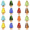 16Pcs 8 Colors Handmade Lampwork Bumpy Beads LAMP-FS0001-73-1
