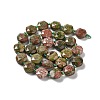 Natural Unakite Beads Strands G-NH0004-026-3