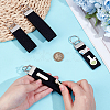 2 Bags Rectangle Felt Tab Blank Keychains KEYC-BC0001-25D-3