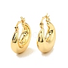Rack Plating Brass Chunky Hoop Earrings for Women EJEW-G288-35D-G-1