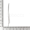 Brass Micro Pave Clear Cubic Zirconia Big Pendants KK-G491-22P-3